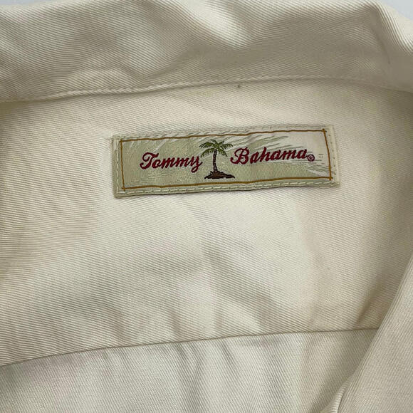 Tommy Bahama Med SS Camp Shirt Paradise Nation Republic of Relaxation 100% Silk - Picture 6 of 9